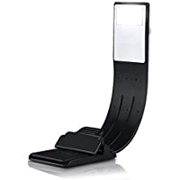 Libro luz LED lampara de lectura recargable-LUXJET® Clip Luz de lectura con brillo ajustable-E-reader Noche Lampara de…